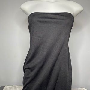 Tube dress with thigh split